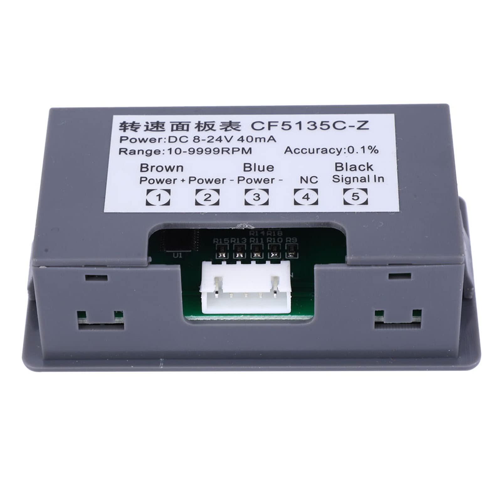 Tachymètre Numérique à 4 LED Vertes, Compteur De Vitesse RPM, Jauge De Régime Moteur, Mesure De Vitesse RPM De Haute Précision, Capteur De Commutateur De Proximité NPN Hall(#1), tachymètre moteur