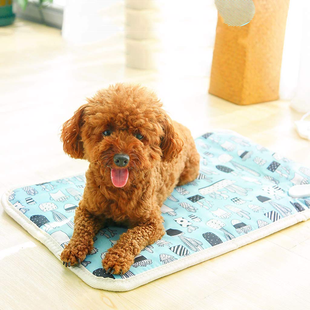 Manta térmica Inteligente para Mascotas, Almohadilla térmica Ajustable en Temperatura, Almohadilla térmica para Cama de Perros y Gatos, con línea masticable, Uso en Interiores, Potencia impe