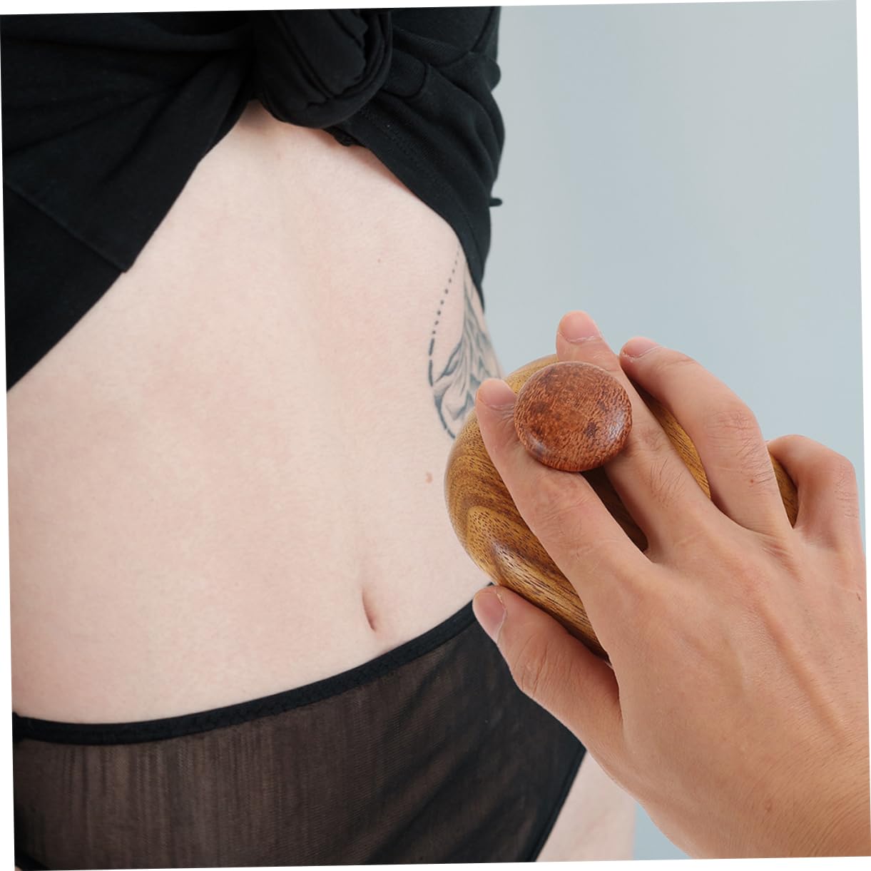 Cepillo De Masaje De Sándalo Cepillo Para La Fascia Del Cuero Cabelludo Para El Cabello Masajeador Peine Pequeño Peine De Madera Natural 2 piezas x 4