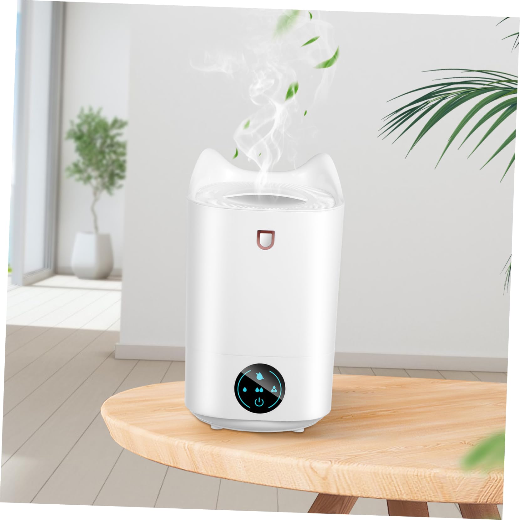 Umidificatore 3.1l Bianco in Plastico, Uso Silenzioso | Piccoli Ambienti e Ufficio, Spegnimento Automatico, Pannello Touch Intuitivo