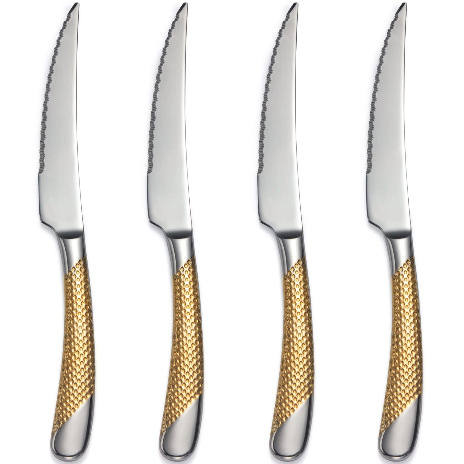 X-zrew Dinner Knives Set Stainless Steel Heavy Duty Knife Silverware Tablespoons for Home Kitchen Restaurant