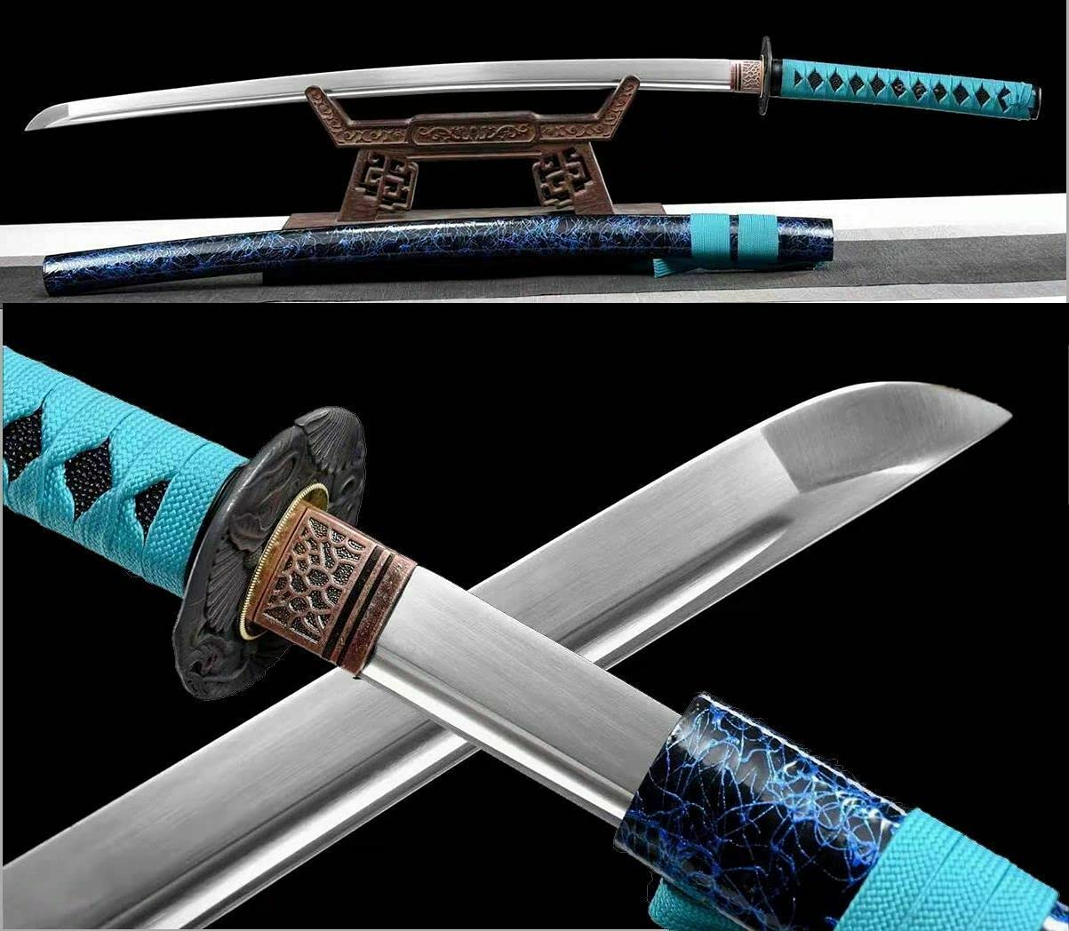 YL Sword Handmade Fighting Japanese Jianfengli Carbon Steel Blade Samurai Samurai Full Keel