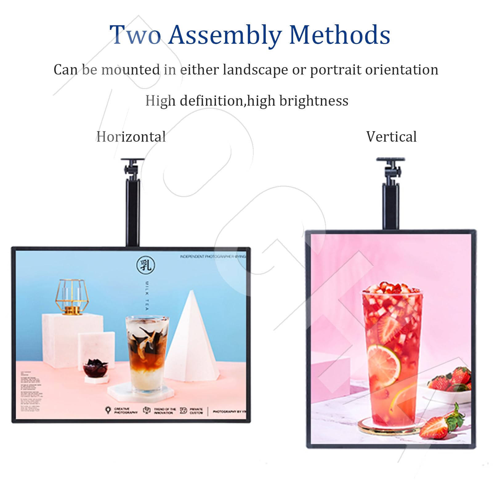 Kaseton LED na menu/Cienki kaseton reklamowy Horizontal-50X70cm