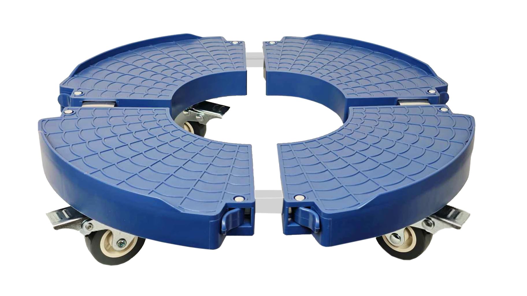 Homion Blue Plant Caddy Trolley With Wheels, Heavy Duty And Easy To Use, Rolling Plant Stand Adjustable, Large Plant Cart Dolly With Casters For Flower Pot Garden Pot Mover (Single 4 Wheels Stand)