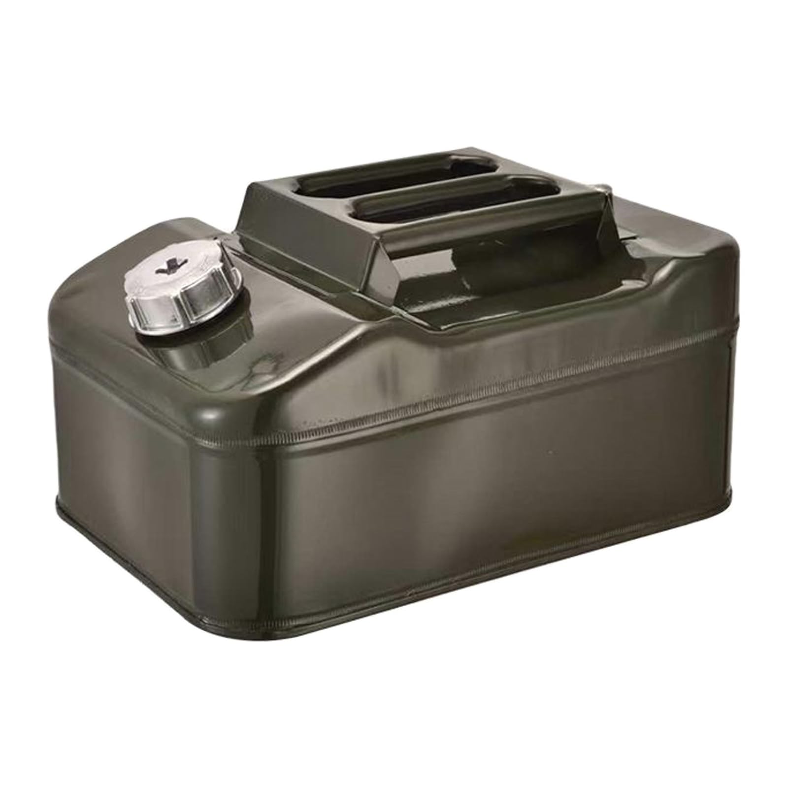 Bidon D'essence en Métal de 10 L (2,5 Gallons) avec Bec Flexible, Idéal for Les Voyages en Voiture et Le Camping(10L)