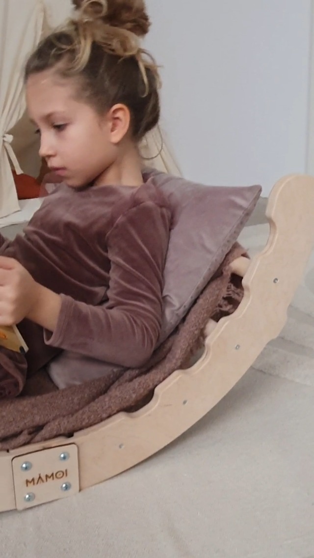Triangle D'escalade MAMOI – Espalier En Bois Pin, Bascule Montessori, Aire De Jeux Intérieure, Dès 24 Mois