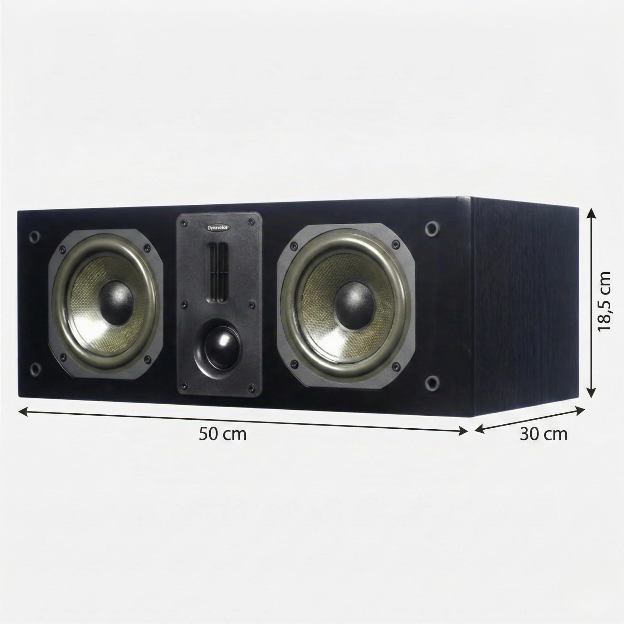 Dynavoice Definition DC-5 Centerlautsprecher Eiche 5 25 Zoll Kevlar Tieftöner Bändchen Hochtöner Soft Dome 36Hz–32kHz 92dB 180W Max Bi Wiring Mittelton Feinabstimmung Heimkino Surround Premium Klang