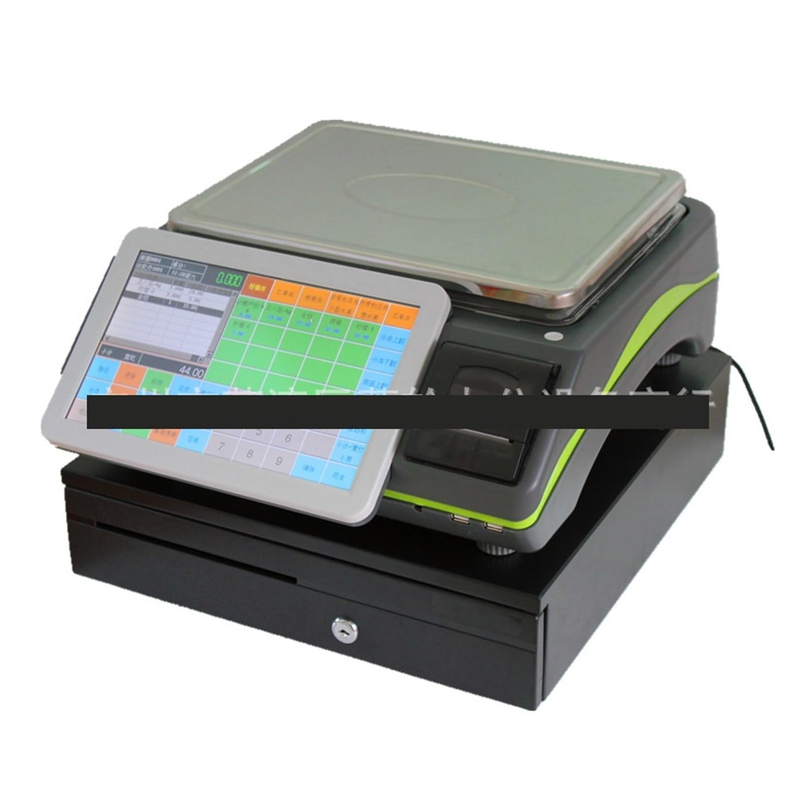 Elektroniczna kasa fiskalna, Panoiczny ekran dotykowy, kasa fiskalna, waga, supermarket z przekąskami owocowymi, waga, drukowanie, elektroniczna waga, urządzenie typu „wszystko w jednym” dla galerii h