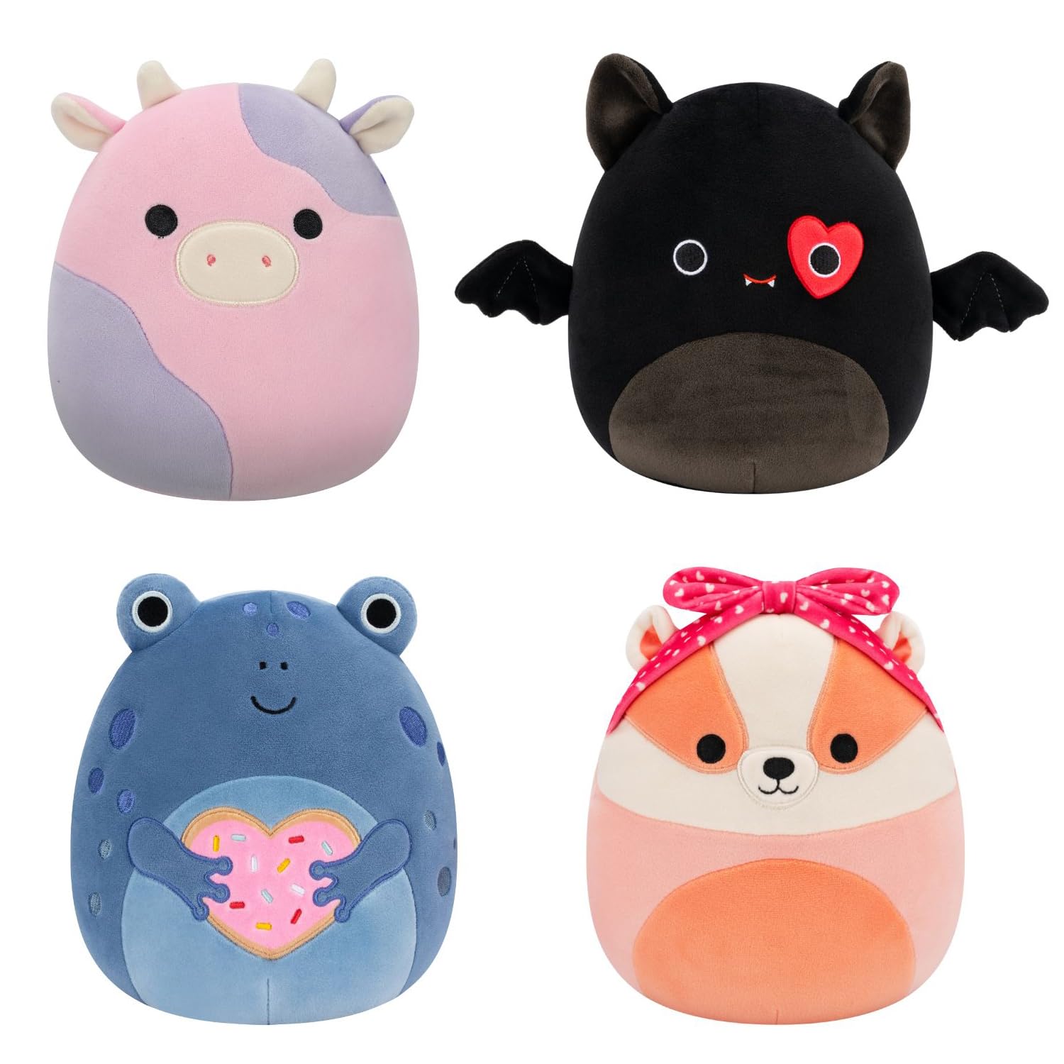Squishmallows Original Valentine’s Day 4-Pack – Official Jazwares Plush (Little) (Amazon Exclusive)