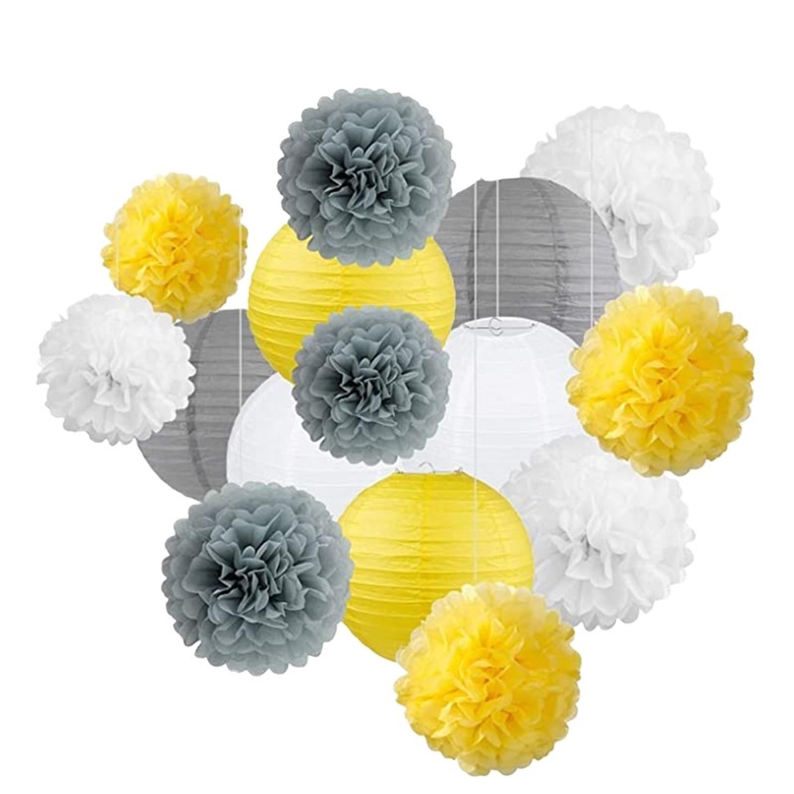 Paper Pompom Round Paper Ball Lantern Pom Poms