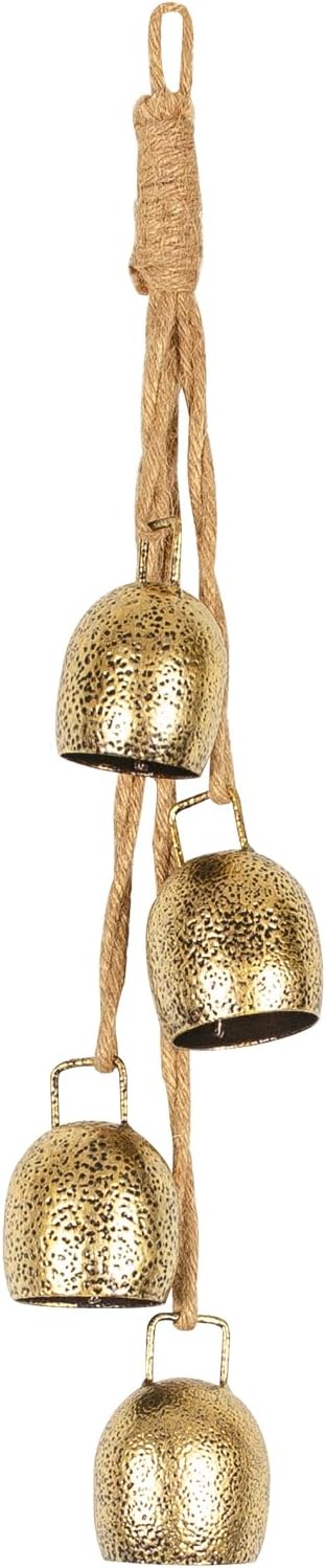 Amazon.com: Styleonme Christmas Decoration Bells, Jute Rope Metal ...