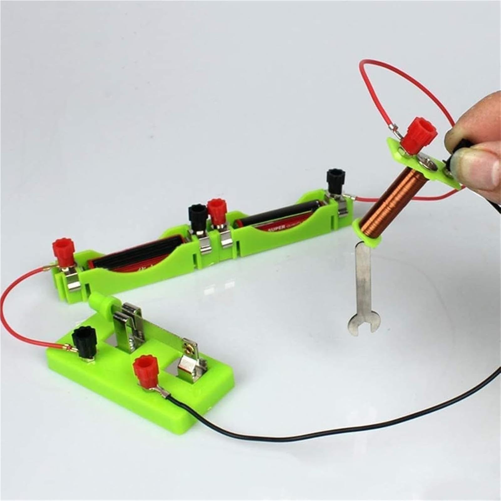ABS DIY Grundlegende Closed Circuit Experiment Lagerung Box 1,5 V Batterie Halter Glühbirne Schalter Draht Physikalische Elektrizität Labor Exploration ausrüstung