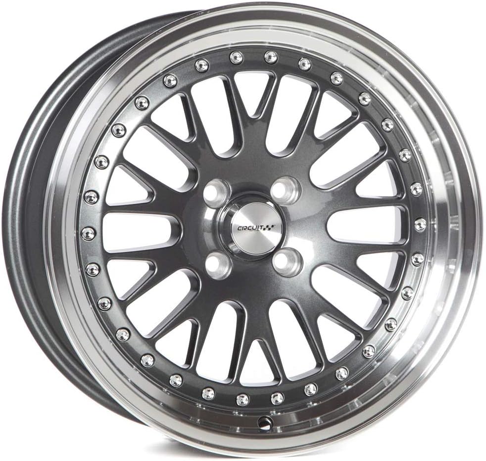 CP21 16x8 Gun Metal Wheel 4×100 [+25mm] compatible with Honda Civic EK EG, Acura Integra, BMW E30, Mazda Miata