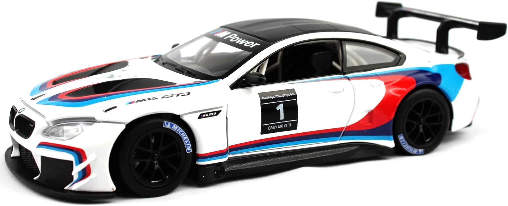 1:24 2018 BMW M6 GT3 - White - Optimum Diecast