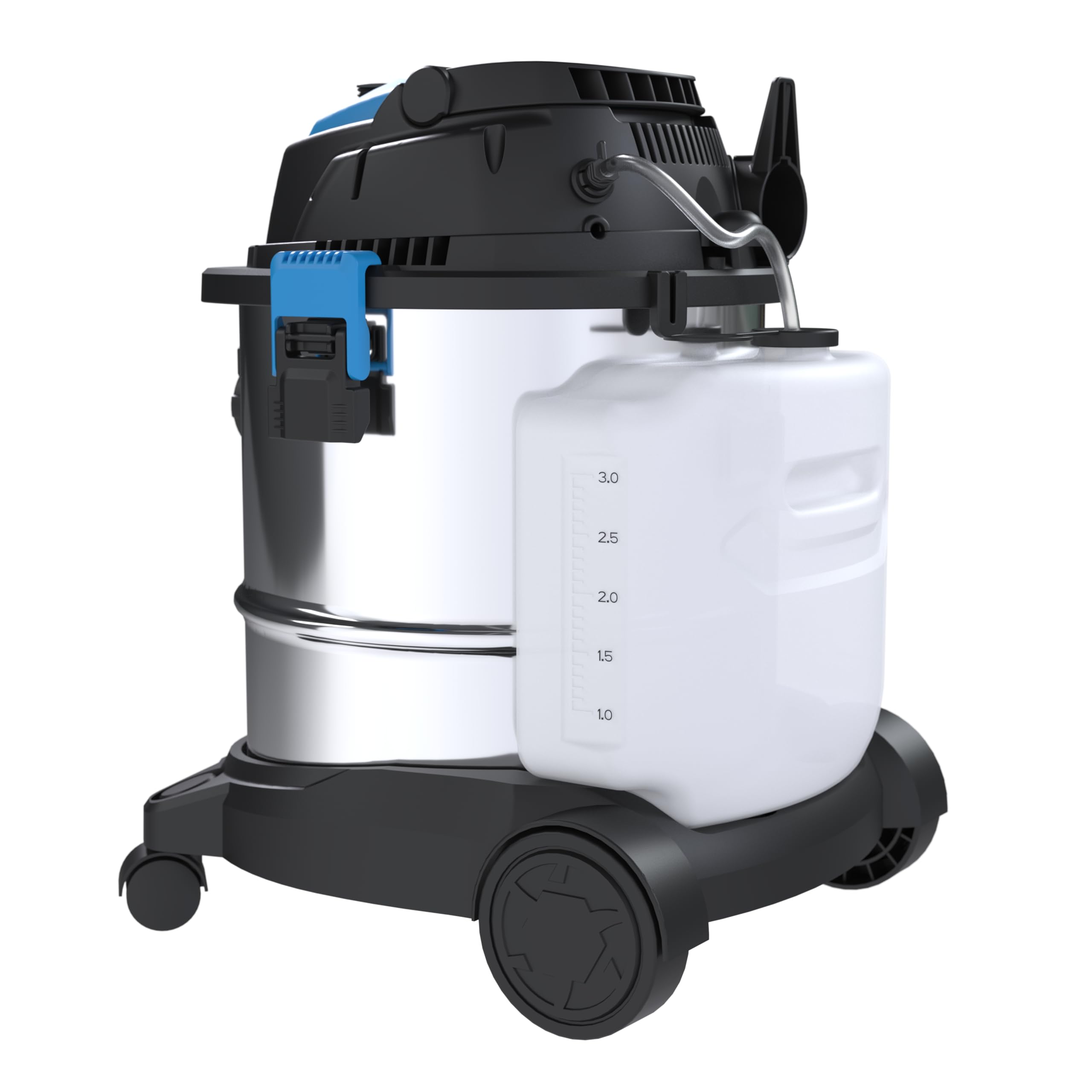 Güde Aspirapolvere GWS 1600-20 (1600 W, aspirazione a secco e bagnato, spruzzatura, soffiaggio, pulizia dei filtri, serbatoio in acciaio inox da 20 l, potenza di aspirazione massima 19 kPa