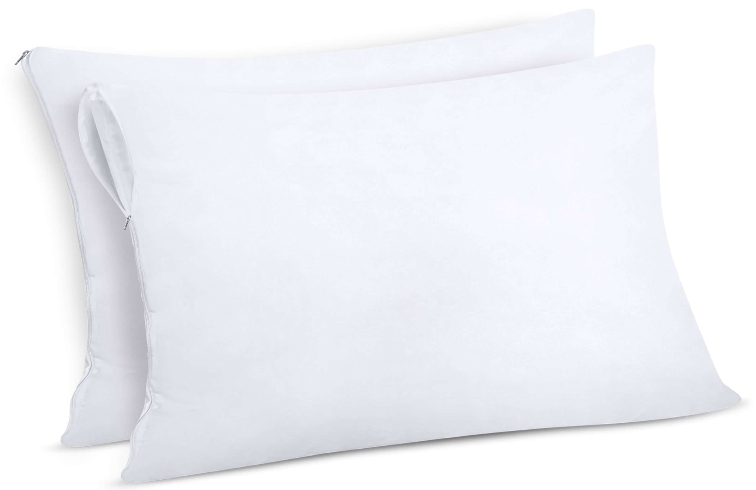 Utopia Bedding Waterproof Zippered Pillow Protectors (Size - 40 x 60 cm) - Pack of 2 - Anti Bed Bug and Dust Mite Proof Pillow Encasement