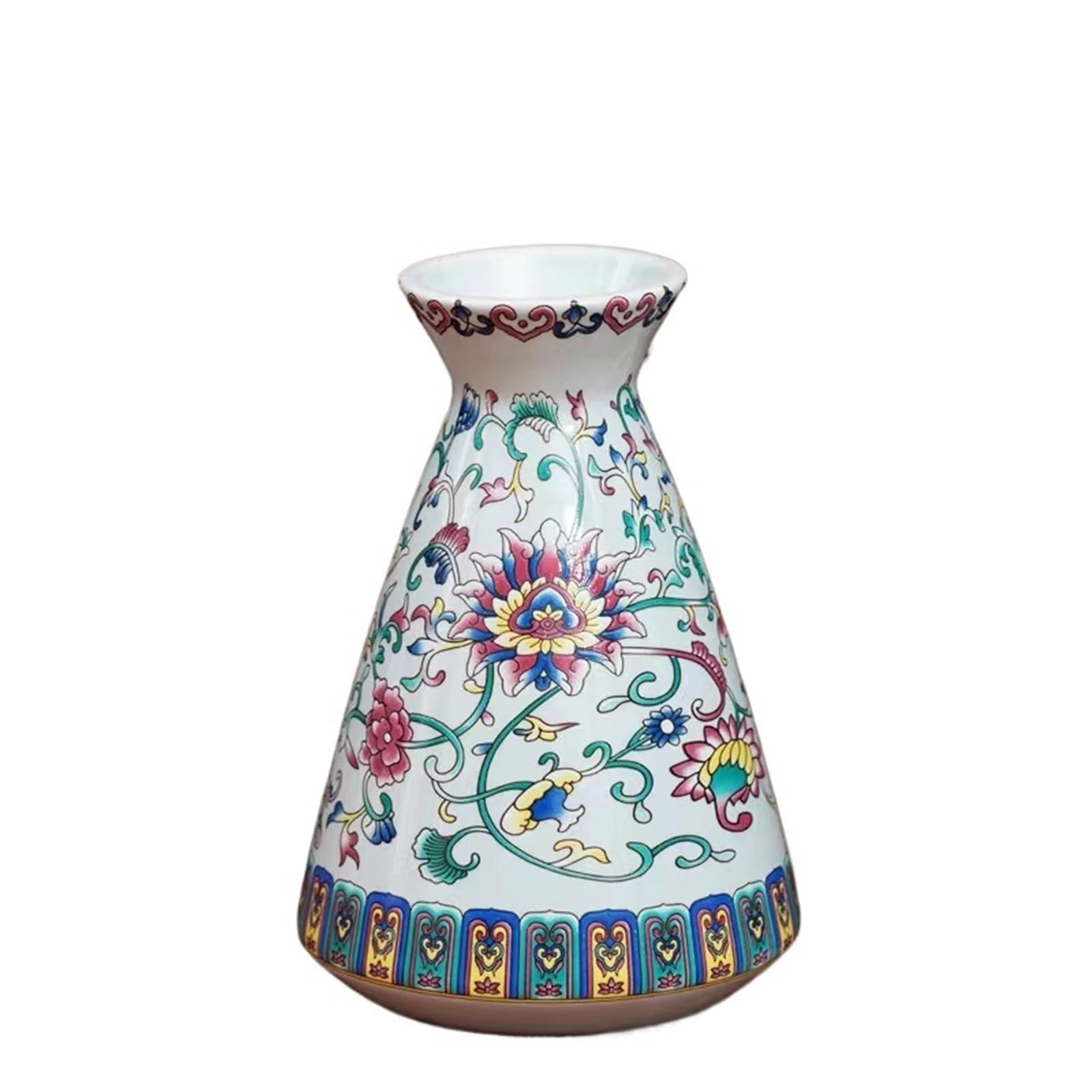 Vases for Flowers Small Ceramic Vase For Handmade Elegant Vintage Painting Enamel Glazed Porcelain Decorative Vases For Office Home