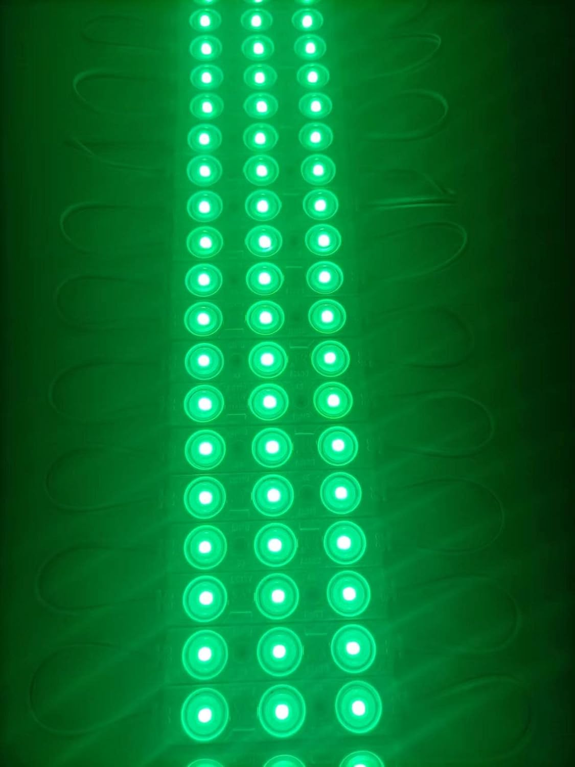 Q QINGCHEN Green LED Module DC12V 1.32W Module Strip Light for Letter Advertising Signs Lightbox with Tape Adhesive Backside (200 PCS Pack)…