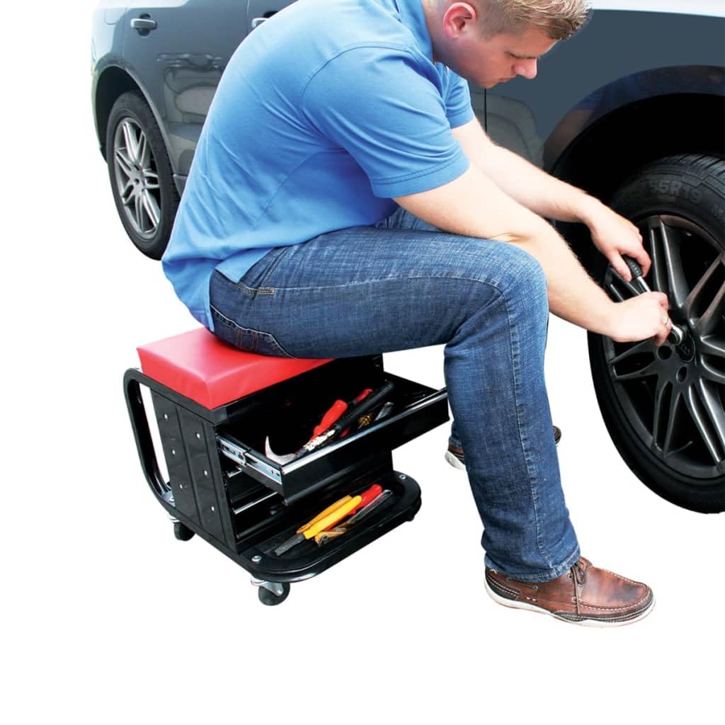 ProPlus CG Car Professional 580526 - Sedia da Officina con cassetti