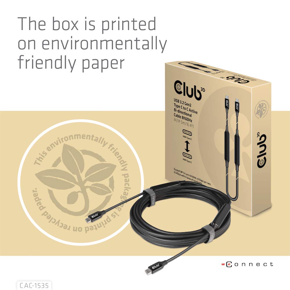 Amazon.co.jp: Club 3D USB 3.2 Gen2 Type C to Type C アクティブ 
