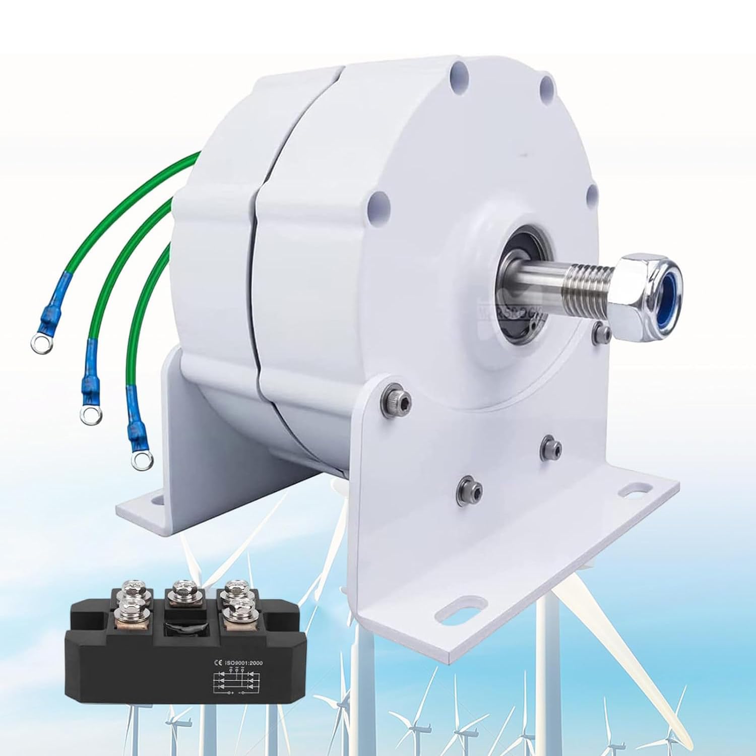 Générateur À Aimant Permanent 10000W 12V 24V 48V 120V 220V Générateur Moteur Électrique À Aimant Permanent Terres Rares, Dynamo De Moteur Électrique À Faible Régime,10000W-220V