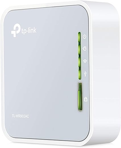 TP-Link AC750 Mbps Wireless Portable Mini Travel Router (TL-WR902AC) – Support Multiple Modes, WiFi Router/Hotspot/Bridge/Range Extender/Access…