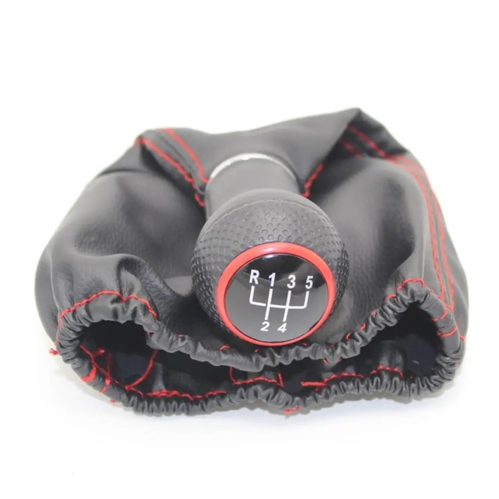 Jeocoai Red Car Gear Knob For Volkswagen For Vw For Polo For Classic 6N 6N2 1996 1997 1998 1999 2000 2001 Lupo For Caddy 5Speed(Red)
