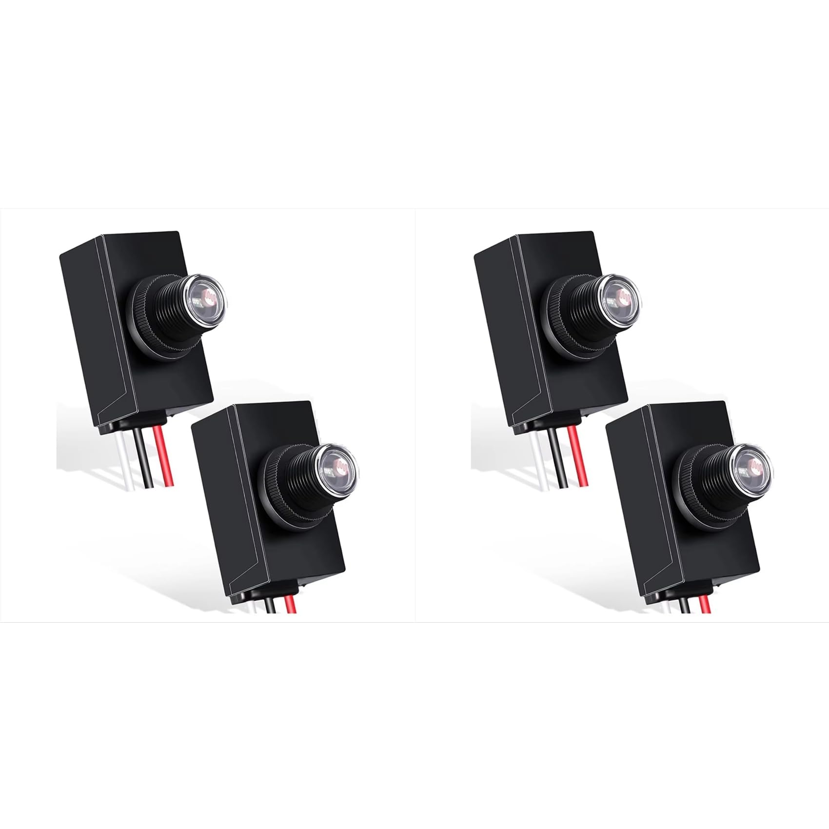 Jnchdghwa 4 Pieces Dusk to Dawn Sensor for Outdoor Lighting 120-277V Photoelectric Switch Photocell Light Sensor