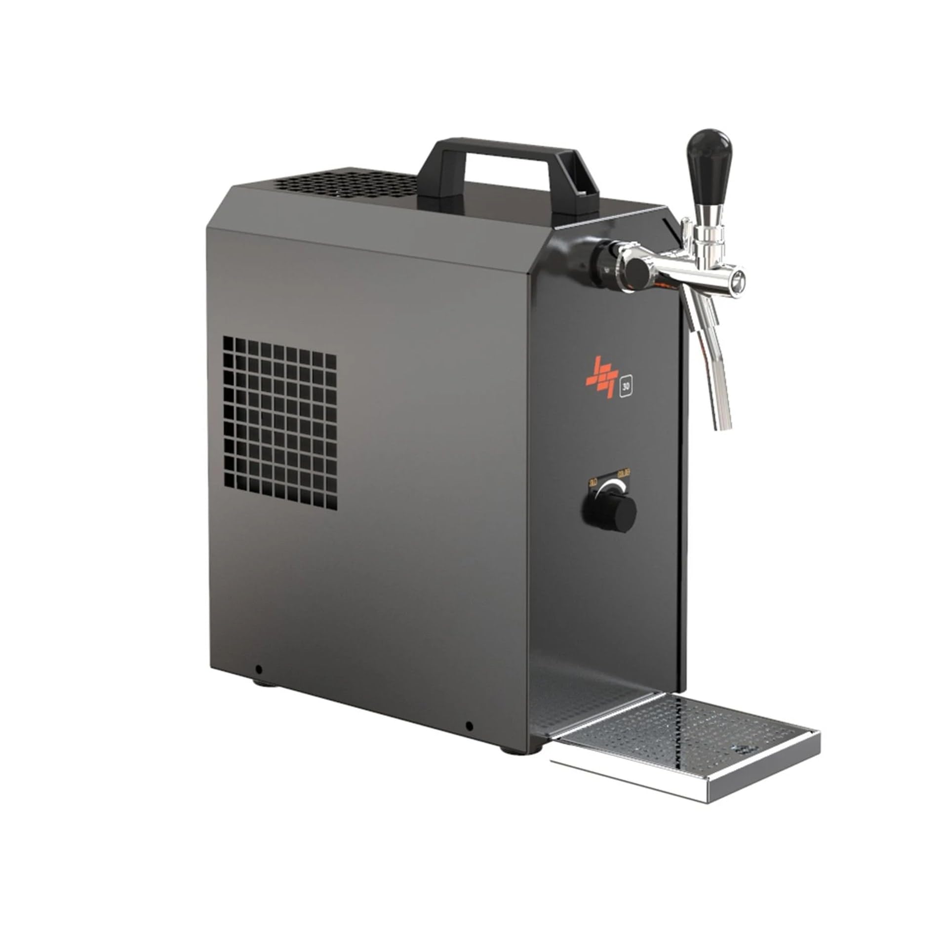 Kit Completo dispensador de Cerveza Jet 30 con maletín, Enfriador de Flujo Continuo 1 vía hasta 35 l/h, Barril de Madera, Grifo Triangular y keg Tipo G