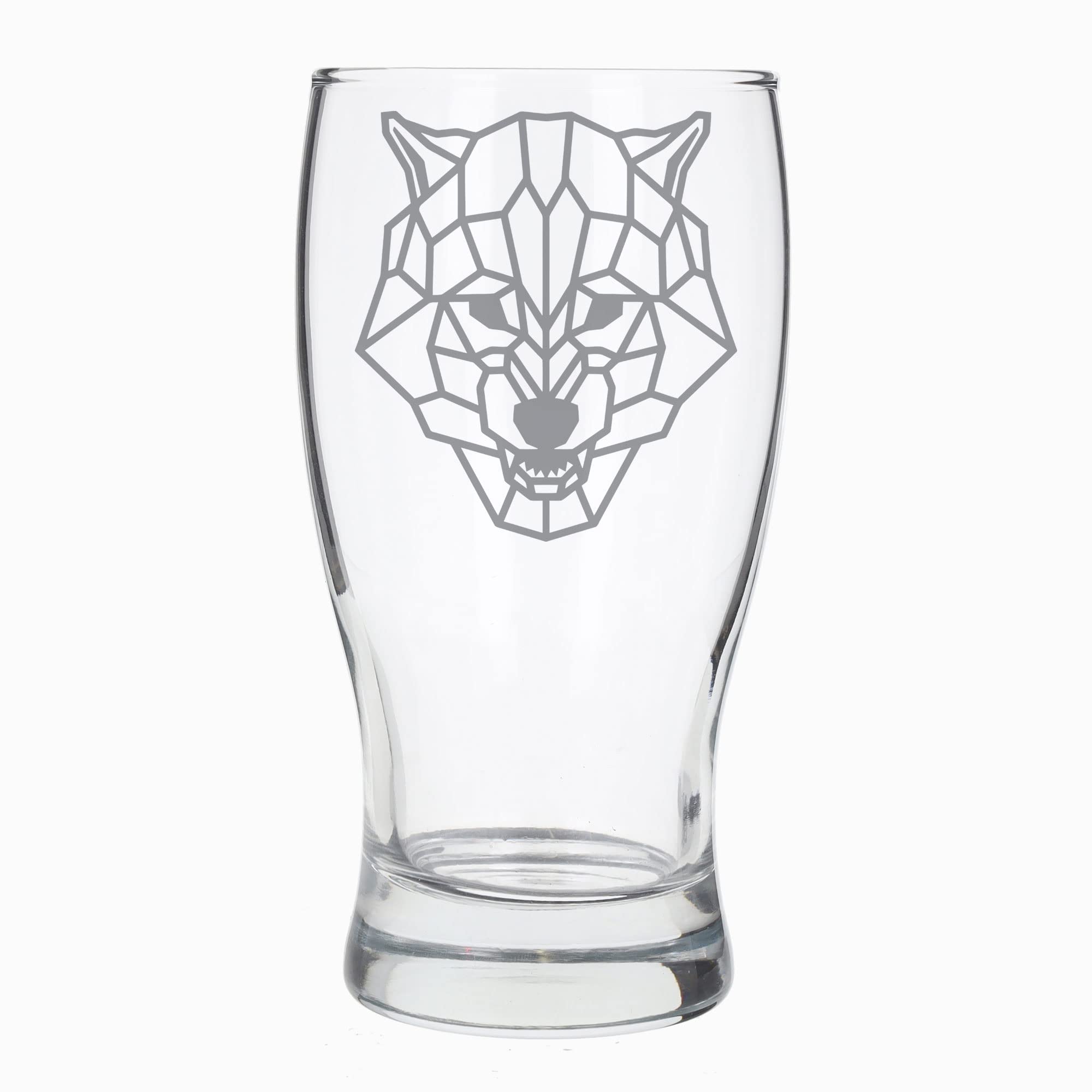 Wolf Engraved Pint Beer Glass Etched Wolf Drinkware Gift for Wolf Lovers Birthday Gift for Him & Her Animal Lover Gifts Engraved Wolf Glass Beer Cider Pint Glass Wolf Beer Pint Glass Wolf Lover Gift