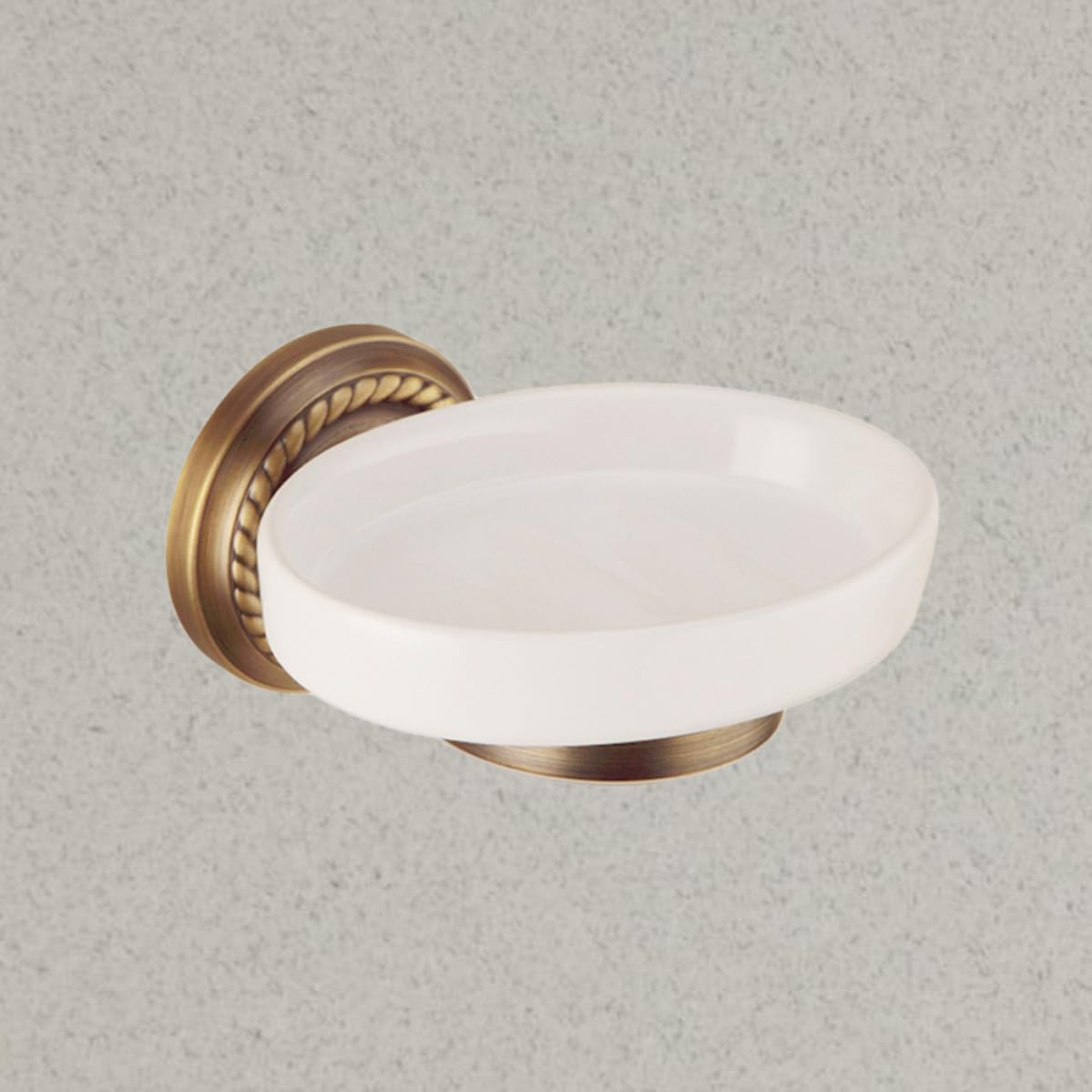 Jabonera de Cobre y Cerámica Vintage de Pared para Baño