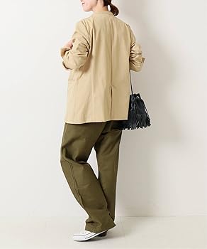 Amazon | [スピック アンド スパン] 追加≫リネンライクノーカラー