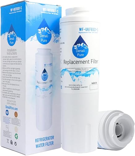 Filtro de agua de repuesto para refrigerador ARSE66ZBW, compatible con el cartucho de filtro de agua para refrigerador UKF8001AXX