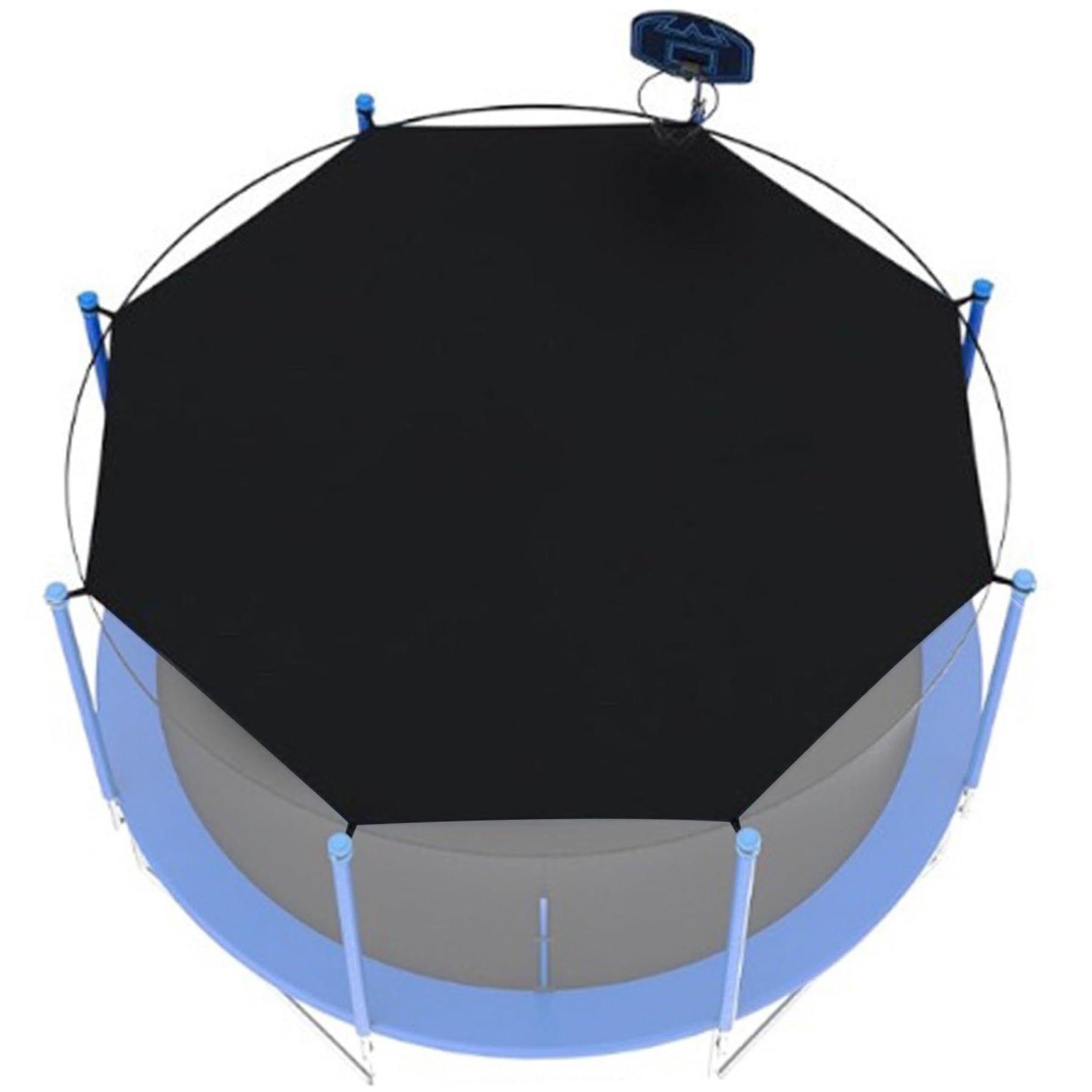 Toit pour trampoline 14 pieds anti-UV pour éviter la chaleur et protéger les enfants