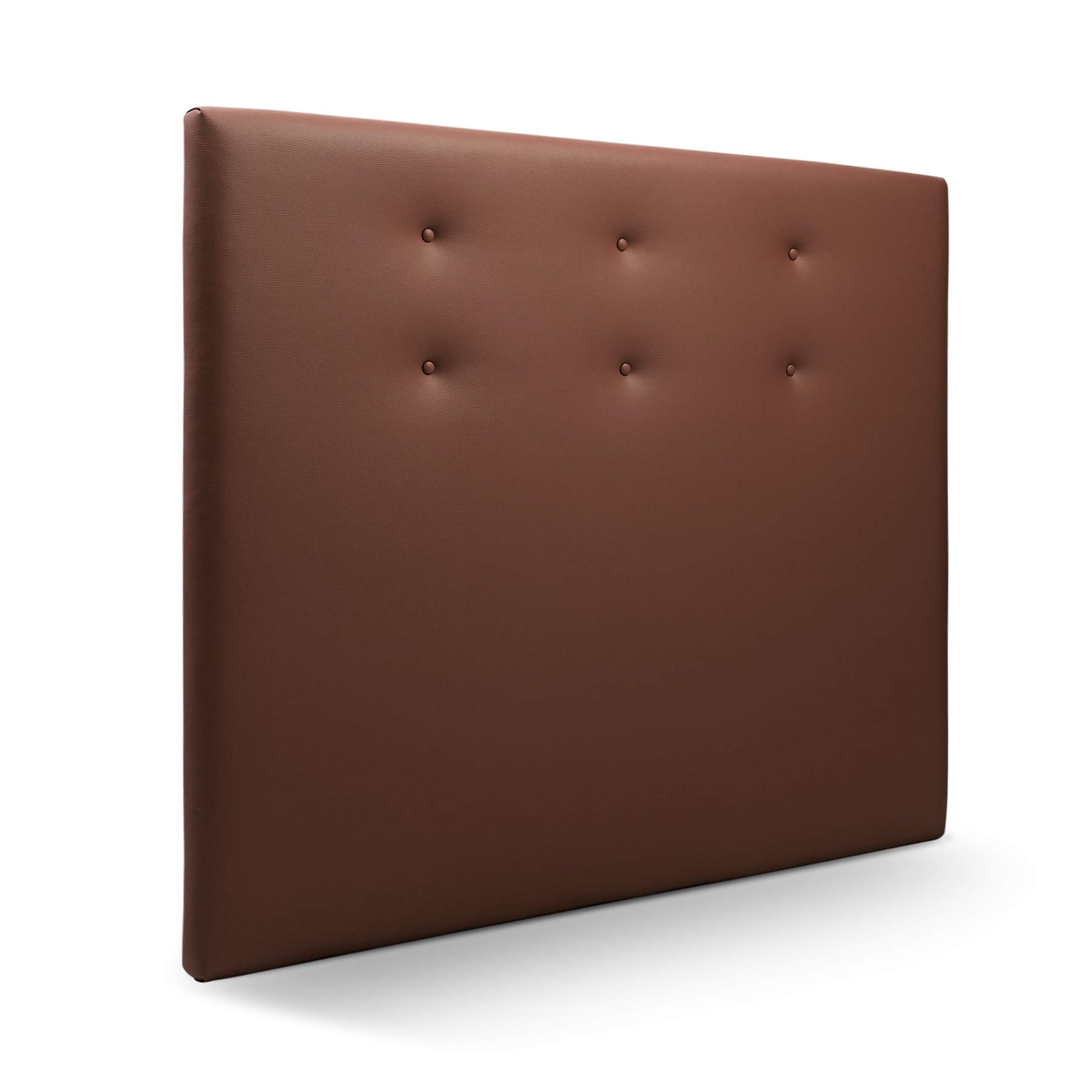 SUENOSZZZ-ESPECIALISTAS DEL DESCANSO Cabecero de Cama Bruselas tapizado en Polipiel para Camas de 150 (160 x 120 cm) Polipiel Chocolate