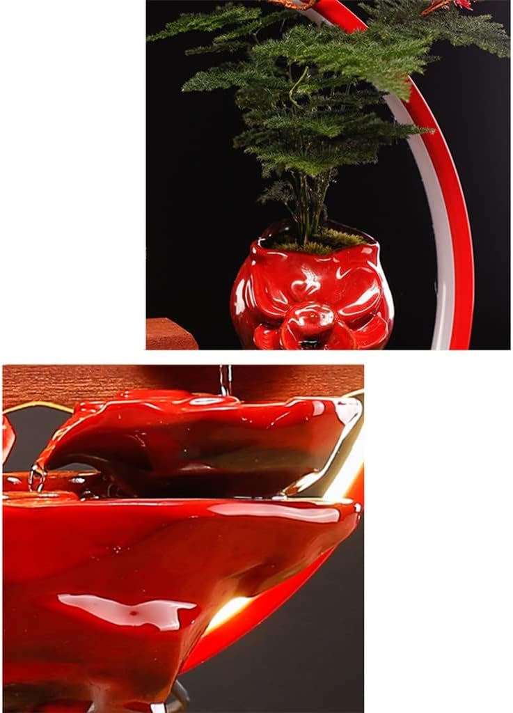 Wedding Gifts for The Newlyweds Decoration Living Room Decoration Wedding Room A Pair of Lights Circulating Water Gifts (Color : A Size : 39.512.38.5)