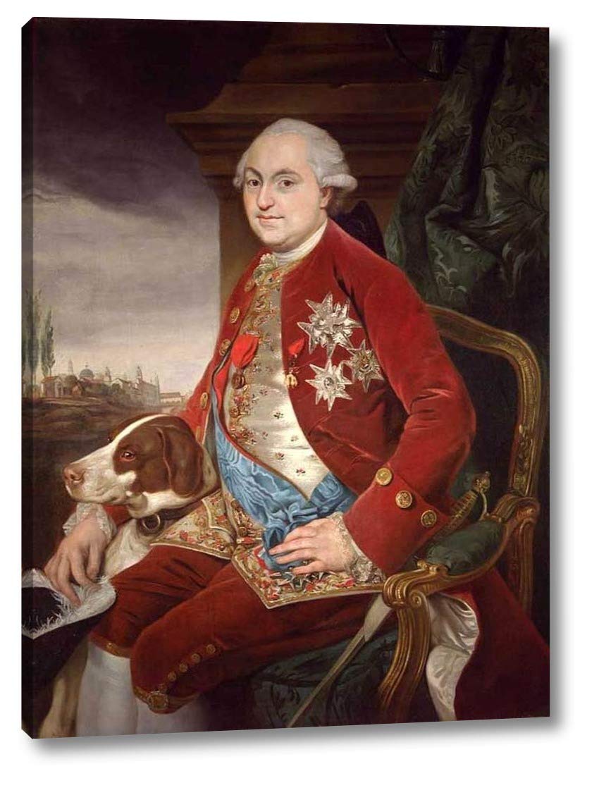 Portrait of Don Ferdinando di Borbone, Duke of Parma by Johann Zoffany - 12" x 16" Gallery Wrap Canvas Art Print - Ready to Hang