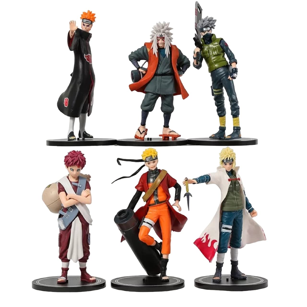 Buy Augen Naruto Set of 6 Action Figure Limited Edition for Car