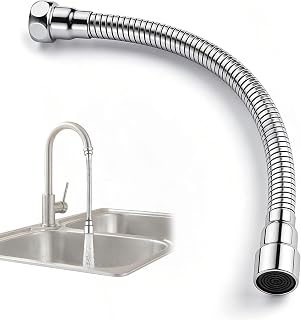 Extensor de Grifo de Cocina de 20 cm, Rotación 360°, Alargador Universal para Fregaderos de Cocina, Compatible con la Mayoría de Grifos, Mejora el Flujo de Agua y Facilita la Limpieza