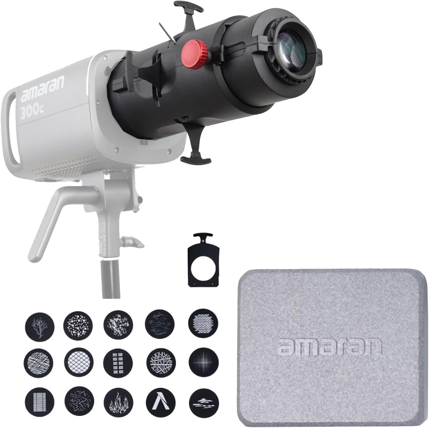 Aputure Amaran Spotlight SE 36° Lens Kit, Projection Lens Modifier for Amaran 300C Amaran 150C Amaran 200X S 60X S Aputure 300X and Other Power not Exceeding 300W Bowens Mount Lights