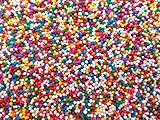Assorted Rainbow Nonpareils - 2 lbs of Bright Multicolored Sweet Ice Cream Treat Topping
