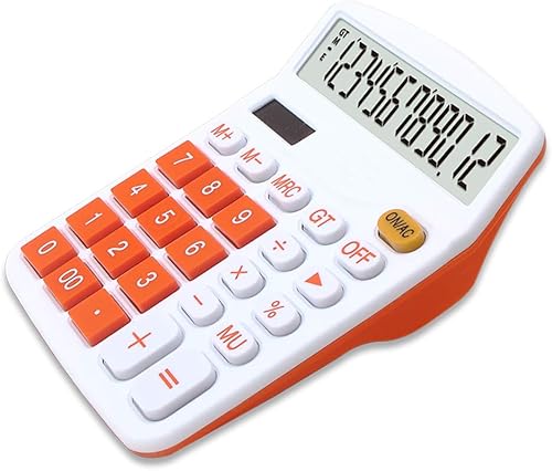 Vista 13 de Meichoon Calculadora Pantalla de 12 dígitos Batería solar de doble potencia financiera dedicada gran función estándar de escritorio Calculadora