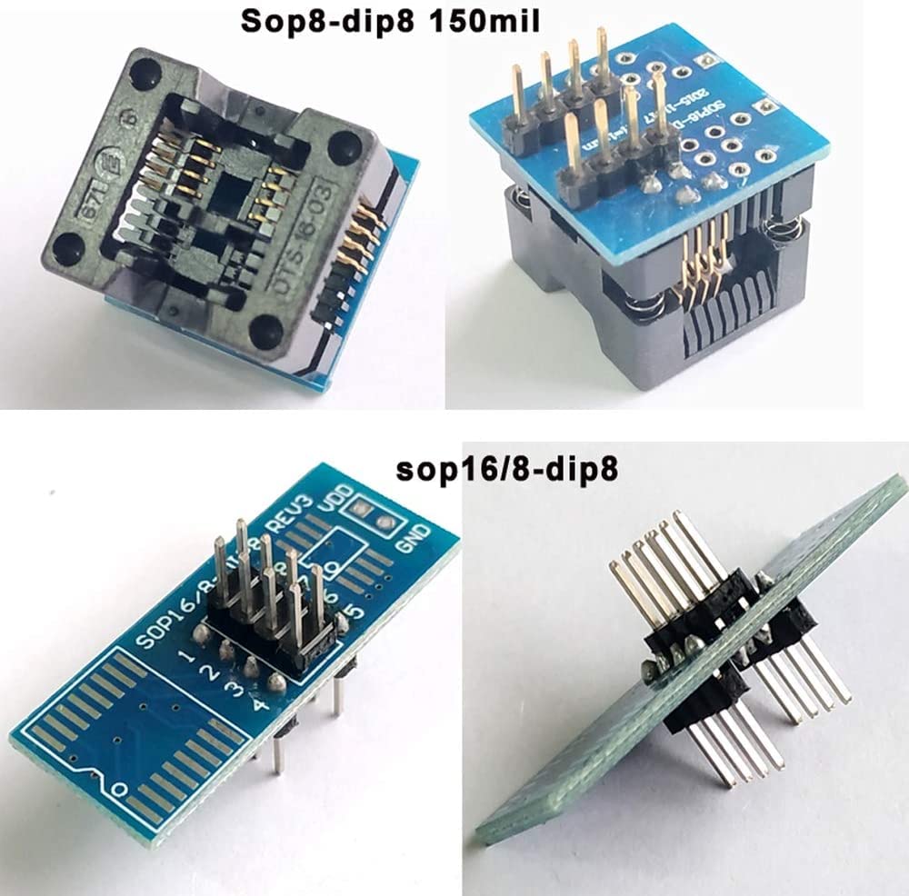 SOP Scoket MCU Test Socket Programming Adapter ic Chip avr Programmer for Programmer Xgecu T48 T56 TL866ii Plus RT809H RT809F EZP Universal Pro