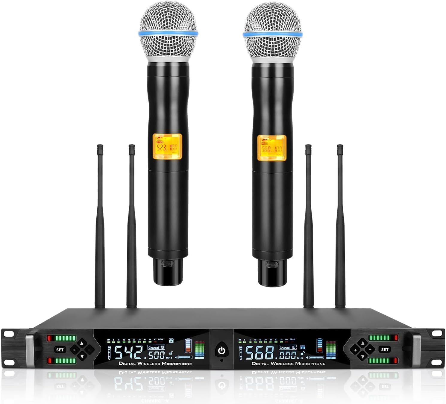 Amazon.com: Kaschun Professional Wireless Microphone System with 2