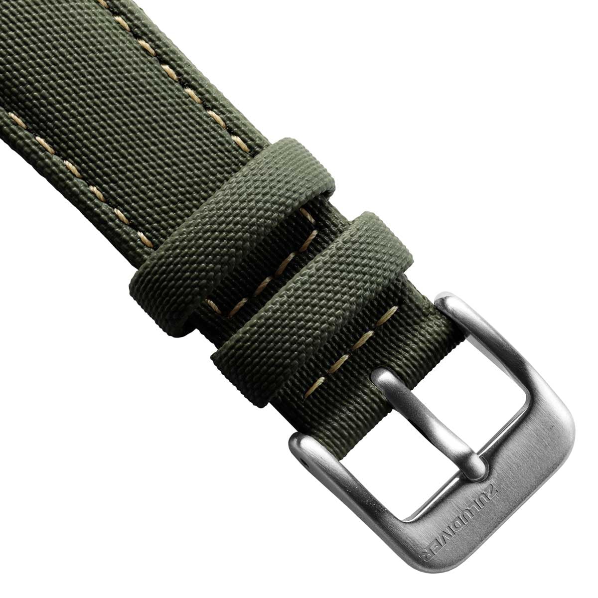 ZULUDIVER Mayday - Cinturino in gomma nera per orologio con imbottitura confortevole, qualità premium