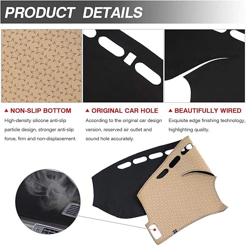 Miniatura 6 de Cartist Cubierta de tablero para Honda Accord 2013-2015 2016 2017 Accesorios Cubierta de tablero de franela Dash Mat Parasol Protector de rayos UV