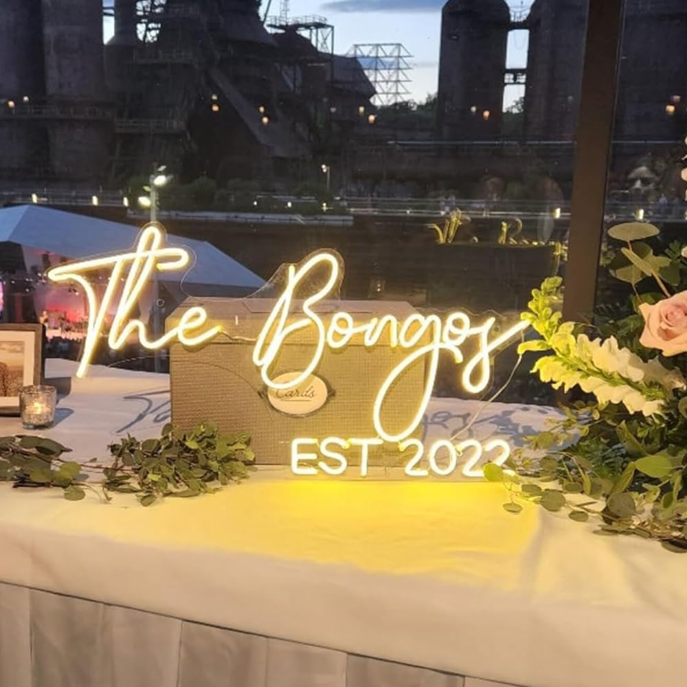 Insegna Al Neon LED Personalizzabile: Scritta Luminosa Per Matrimoni, Compleanni, Vetrine E Logo Aziendale