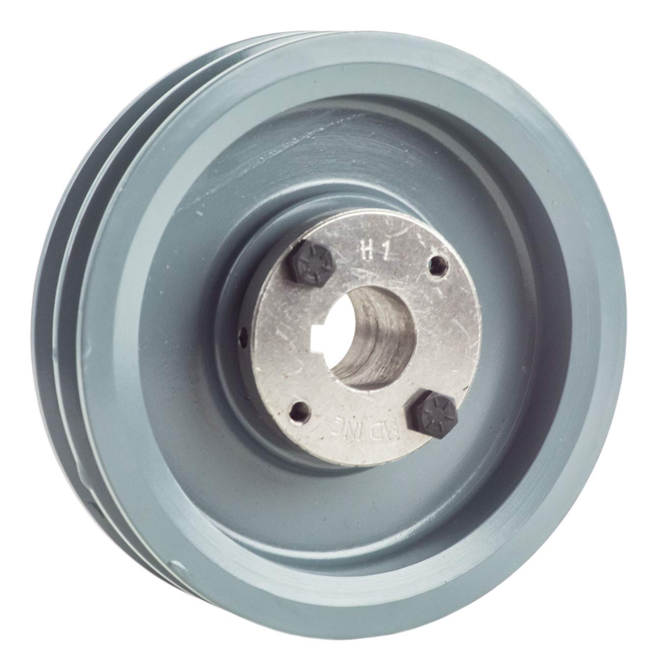 Cast Iron 6.25" Dual Groove Pulley for Belt A Section 4L with 1" Sheave Bushing 2AK64H