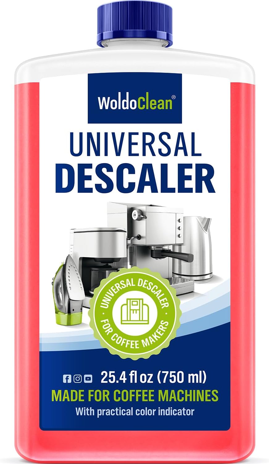 Universal descaler for coffee machines and kettles 750ml for 6