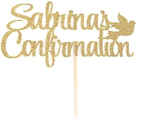 Atelier Elegance ANY NAME Confirmation Cake Topper, God Bless Cake Topper, Baptism, Dove